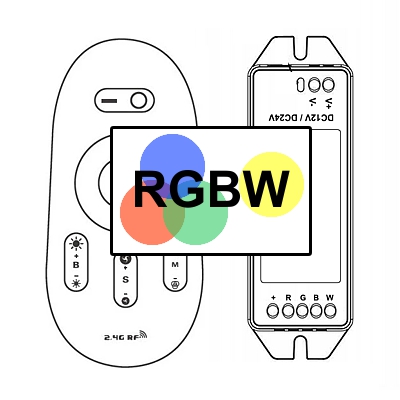 Ovladače a stmívače pro RGB-W LED pásky